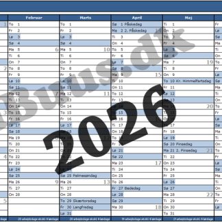 Excel Kalender 2026